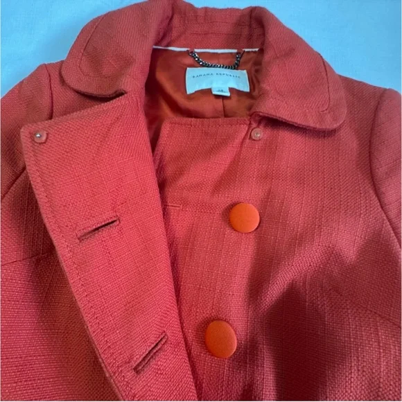 Banana Republic Red Double-Breasted Women's Jacket XS - Picture 6 of 12